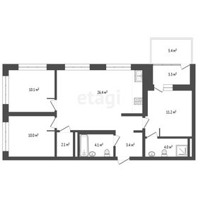 Квартира 71,2 м², 3-комнатная - изображение 1