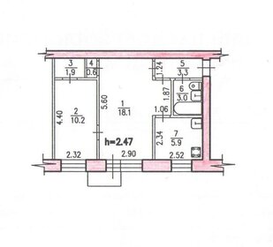 Квартира 43 м², 2-комнатная - изображение 1