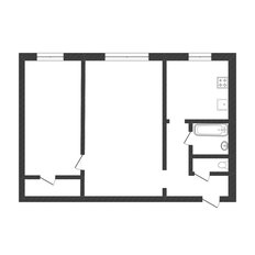 Квартира 43,1 м², 2-комнатная - изображение 1