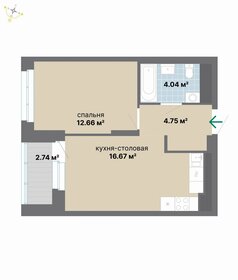 Квартира 40,9 м², 1-комнатная - изображение 2