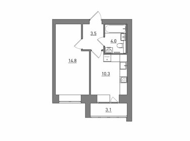 Квартира 35,7 м², 1-комнатная - изображение 2