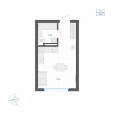Квартира 25,6 м², студия - изображение 2