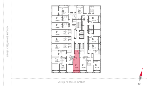 Квартира 29,1 м², студия - изображение 3