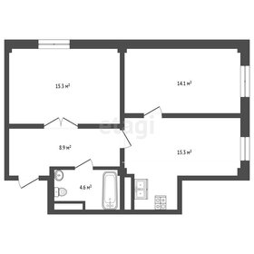 Квартира 58,3 м², 3-комнатная - изображение 1