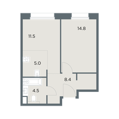 Квартира 44,2 м², 2-комнатная - изображение 4