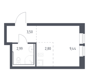 Квартира 18,7 м², студия - изображение 1
