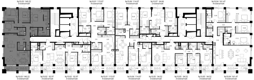 Квартира 140,2 м², 4-комнатная - изображение 2