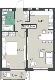 Квартира 50,2 м², 2-комнатная - изображение 1