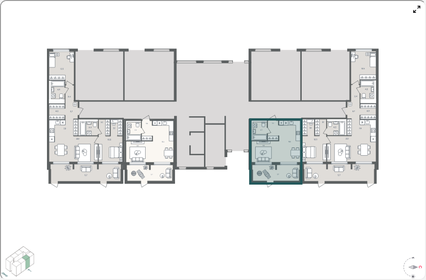 Квартира 37,3 м², 1-комнатная - изображение 2