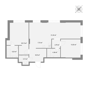 Квартира 94,8 м², 4-комнатная - изображение 2