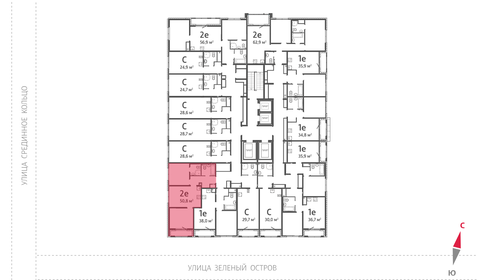 Квартира 50,8 м², 2-комнатная - изображение 3