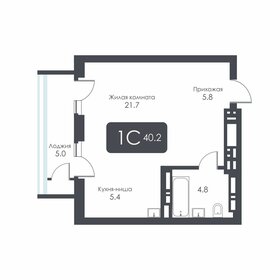 Квартира 40,2 м², студия - изображение 1