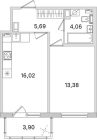 Квартира 40,3 м², 1-комнатная - изображение 1