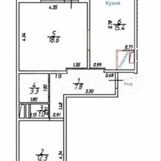 Квартира 61 м², 2-комнатная - изображение 3