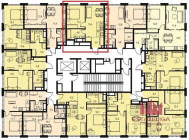 Квартира 36,1 м², 1-комнатные - изображение 1