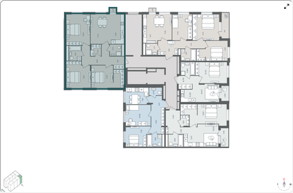 Квартира 82,7 м², 4-комнатная - изображение 2