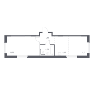 Квартира 47,8 м², 1-комнатная - изображение 1