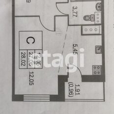 Квартира 28 м², студия - изображение 4
