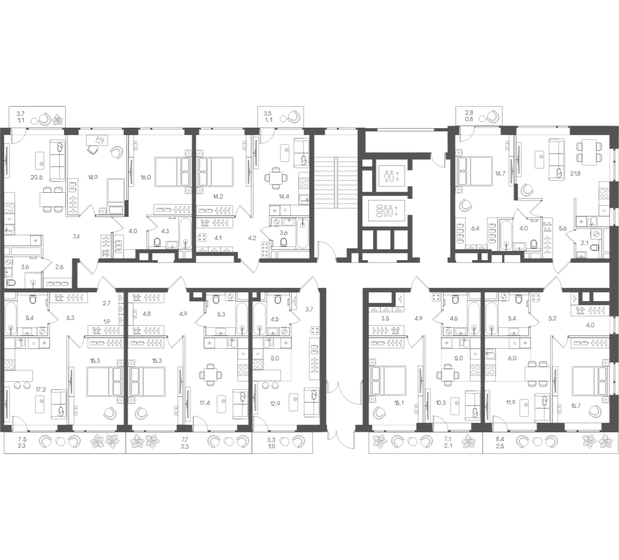 29,4 м², квартира-студия 21 870 660 ₽ - изображение 41