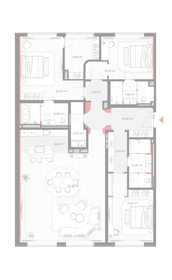 Квартира 193,9 м², 3-комнатная - изображение 2