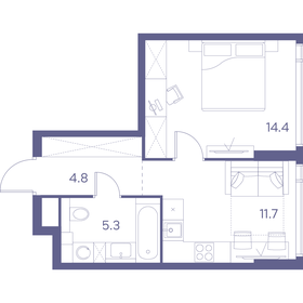 Квартира 36,2 м², 1-комнатная - изображение 1