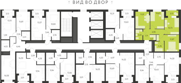 Квартира 62,7 м², 3-комнатная - изображение 2