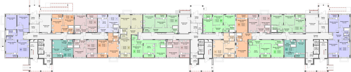 Квартира 46,2 м², 1-комнатная - изображение 2