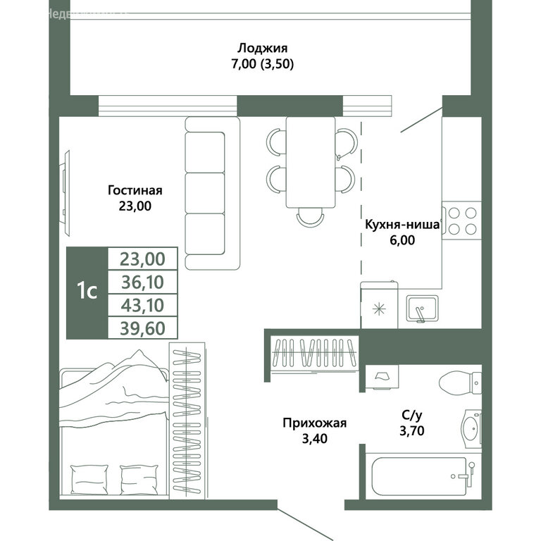 Варианты планировок микрорайон «Шория-град» - планировка 6