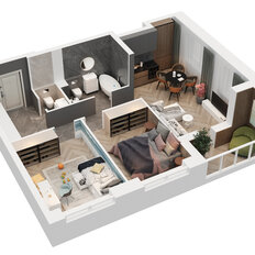 Квартира 59,2 м², 2-комнатная - изображение 3