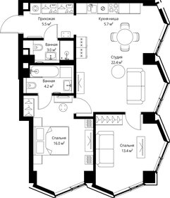 Квартира 70,2 м², 2-комнатная - изображение 2