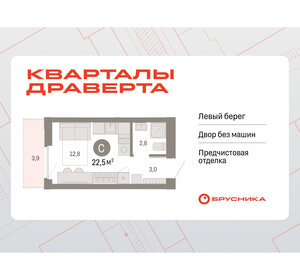 Квартира 22,5 м², студия - изображение 1