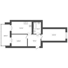 Квартира 64,4 м², 2-комнатная - изображение 1