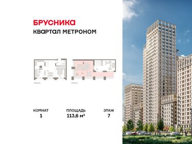 Квартира 113,6 м², 1-комнатная - изображение 1