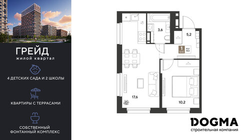 Квартира 36,6 м², 1-комнатная - изображение 1