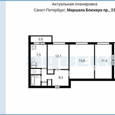 Квартира 60 м², 3-комнатная - изображение 1