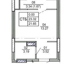 Квартира 21,7 м², студия - изображение 3