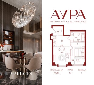 Квартира 49,2 м², 1-комнатная - изображение 1