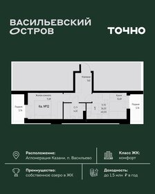 Квартира 40 м², 1-комнатная - изображение 1