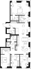 Квартира 148,1 м², 4-комнатная - изображение 2