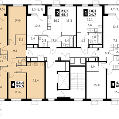 Квартира 95,5 м², 4-комнатная - изображение 4