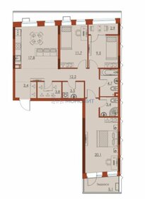 Квартира 98,1 м², 4-комнатная - изображение 1