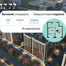 Квартира 31,8 м², 1-комнатная - изображение 3