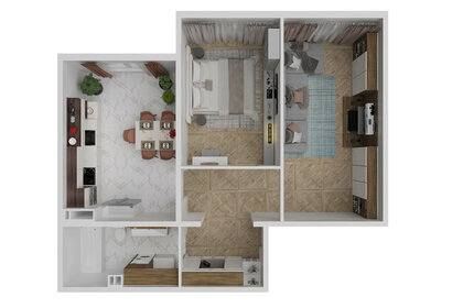 Квартира 64,9 м², 2-комнатная - изображение 2