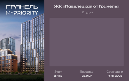 Квартира 25,9 м², студия - изображение 1