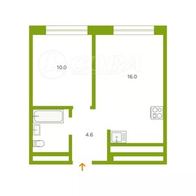 Квартира 35 м², 1-комнатная - изображение 1
