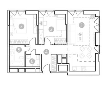 Квартира 71,8 м², 3-комнатные - изображение 2