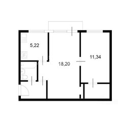 Квартира 44,4 м², 2-комнатная - изображение 2