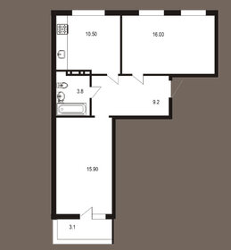 Квартира 58 м², 2-комнатная - изображение 1