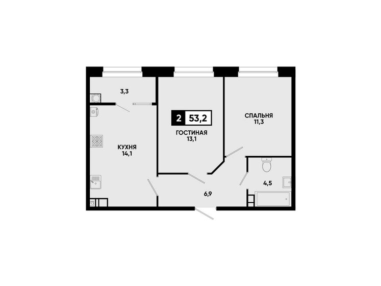 84,4 м², 3-комнатная квартира 6 300 000 ₽ - изображение 102