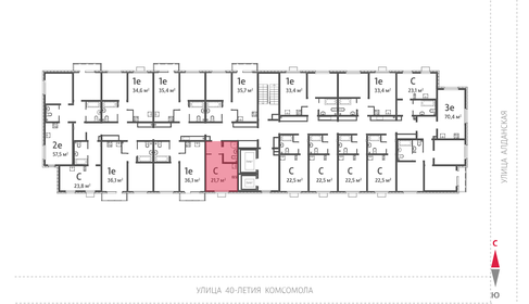 Квартира 21,7 м², студия - изображение 3